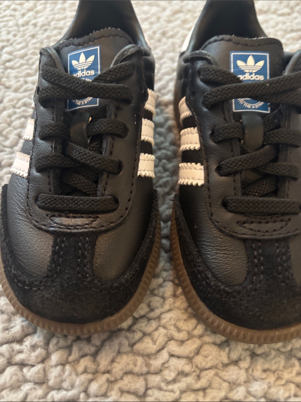 NWOT adidas Toddler Samba OG Black with White Stripes Sneakers